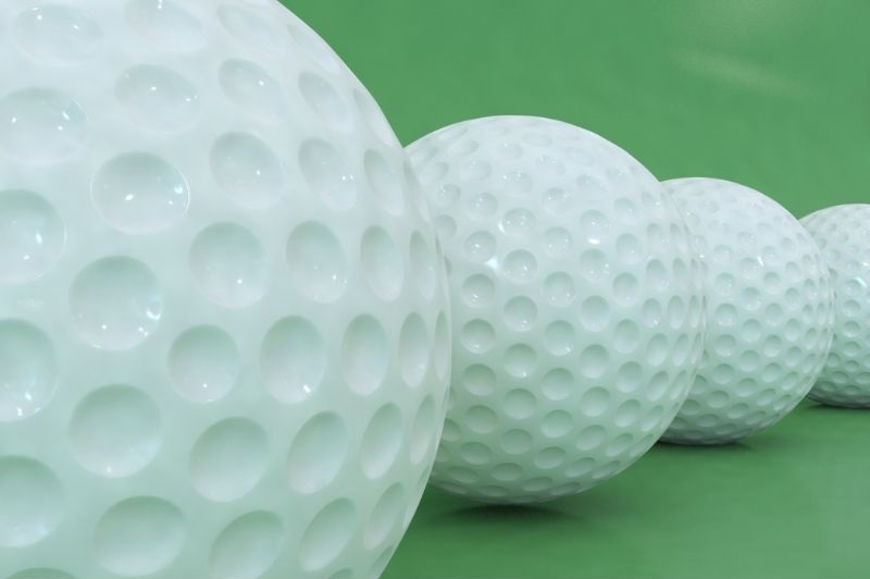what golf balls are made of
