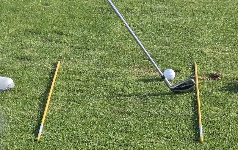 Using Golf Alignment Sticks