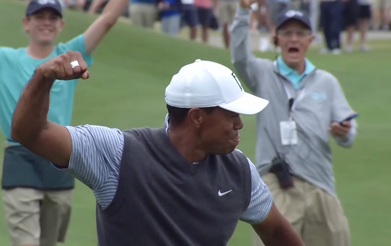 tiger woods achieved an eagle