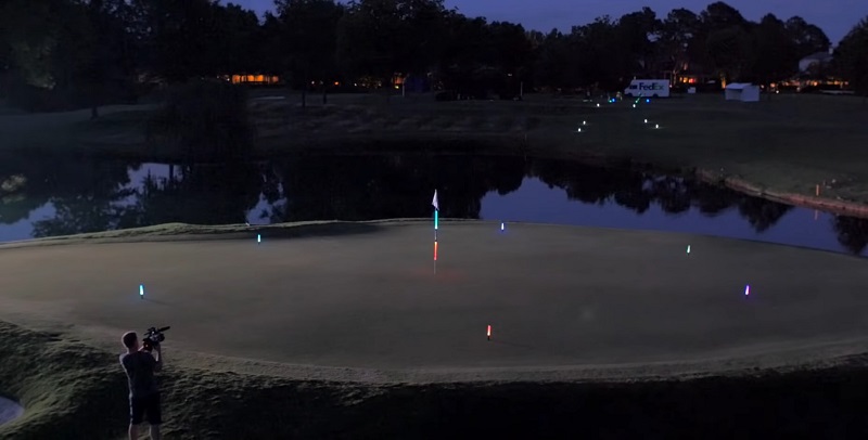 Golfing At Night