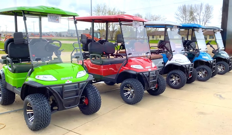 how many batteries in a golf cart