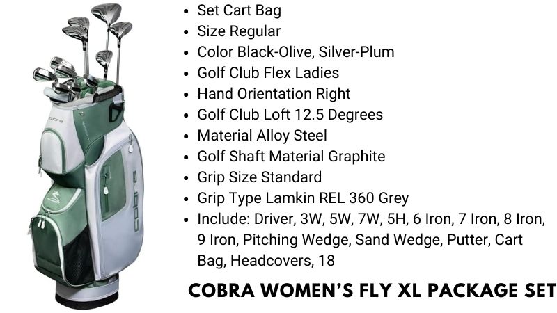 Best Womens Beginner Golf Clubs Cobra Womens FLY XL Package Set