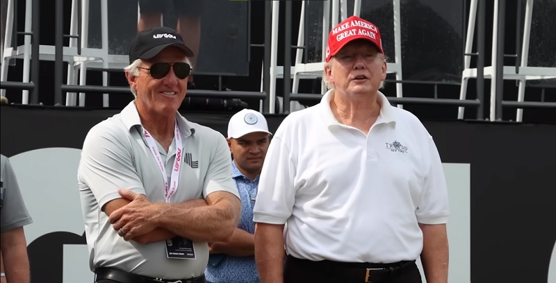 Donald Trump Played Golf At 2022 LIV Golf 