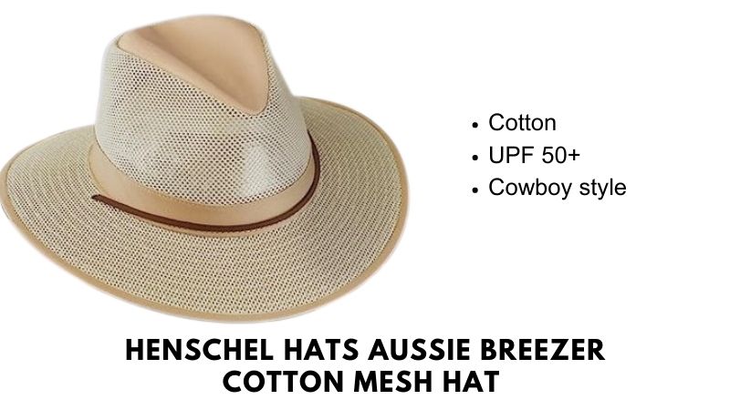 Henschel Hats Aussie Breezer Cotton Mesh Hat