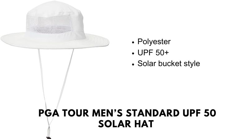 PGA Tour Men’s Standard UPF 50 Solar Hat