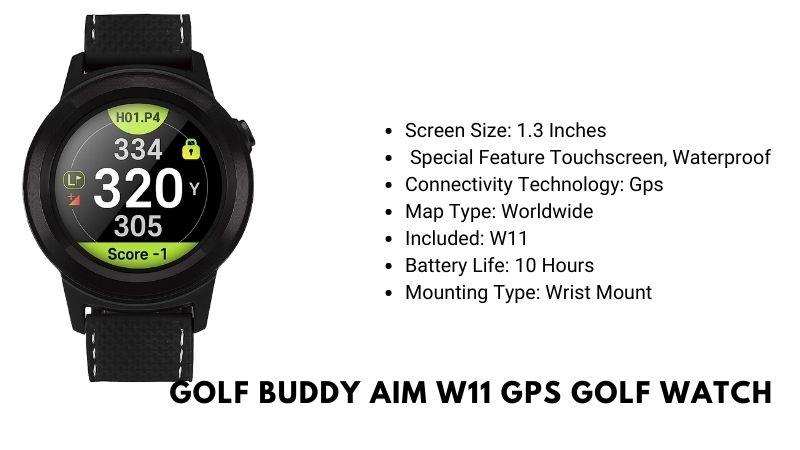 Golf Buddy Aim W11 GPS Golf Watch